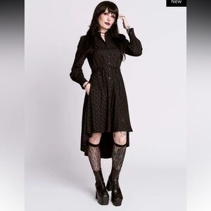 Bauhaus She’s in Parties Midnight Hour Collab Limited Goth Dress 2x sold out!